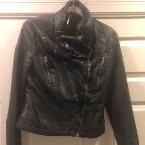 Free people leather jacket
